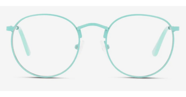 Türkis ist ein erfrischender Ton für eine Brillenfassung. Dieses Modell ist von Seen 