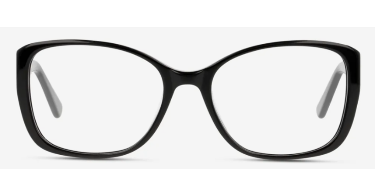 Schwarze Brille mit markantem Rahmen von Unofficial 