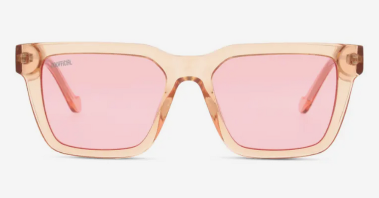 Sonnenbrille mit transparenter Kunststoff-Fassung von Unofficial 
