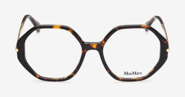 Stylische Brille von Max Mara in extravaganter Form 
