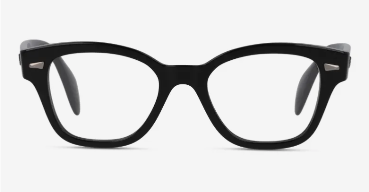 Markante, schwarze Brillenfassung im Jenna Lyons-Stil von Ray-Ban Optics 