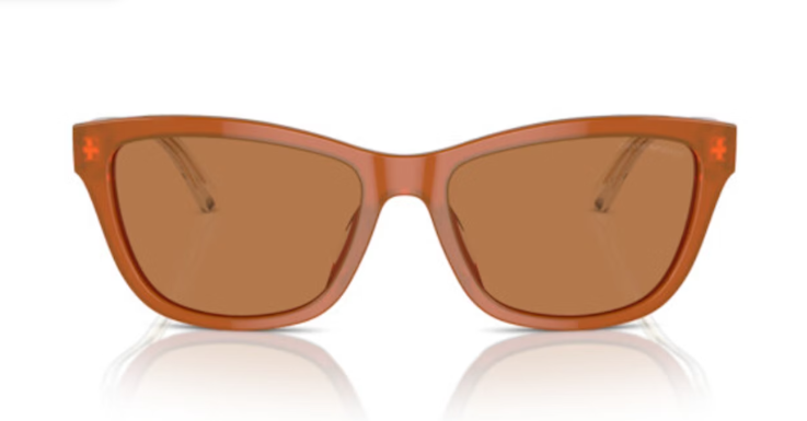 Kunststoff-Sonnenbrille in Kürbis-Orange von Emporio Armani 