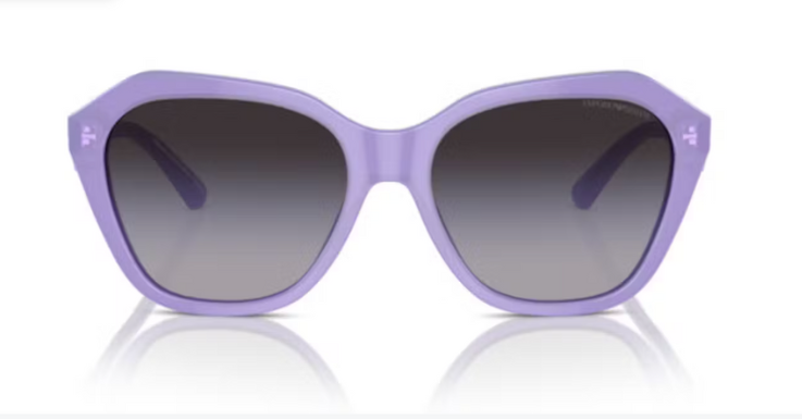 Fliederfarbene Sonnenbrille von Emporio Armani 