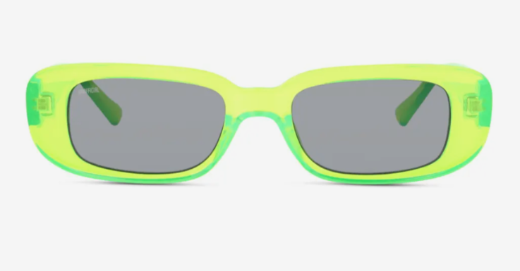 Wer sich verstecken möchte, zieht jetzt bitte weiter: Neongelbe Sonnenbrille von Unofficial 