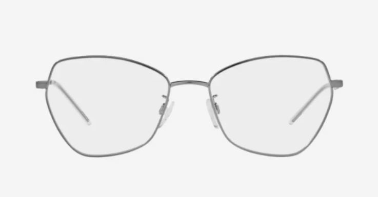 Geometrische Brille mit Metallrahmen von Emporio Armani 