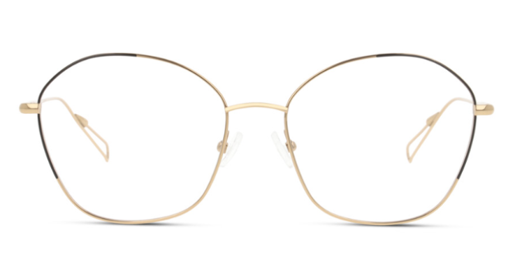  trifft bei dieser Brille von Sensaya auf eine klassische, gold-schwarze Farbgebung 