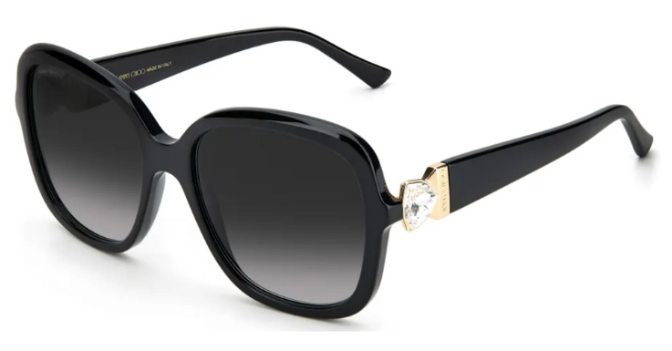 Diese Sonnenbrille von Jimmy Choo versprüht auf den ersten Blick Luxus und Stilsicherheit (EAN: 0716736411194). 