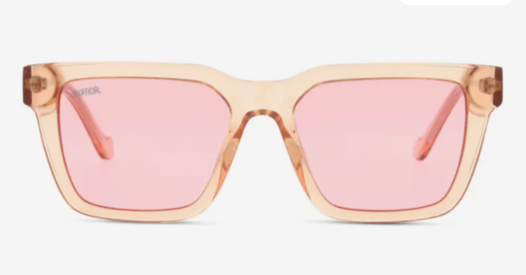 So leicht und transparent wie der Frühling: Sonnenbrille im Kirschblütenton von Unofficial 